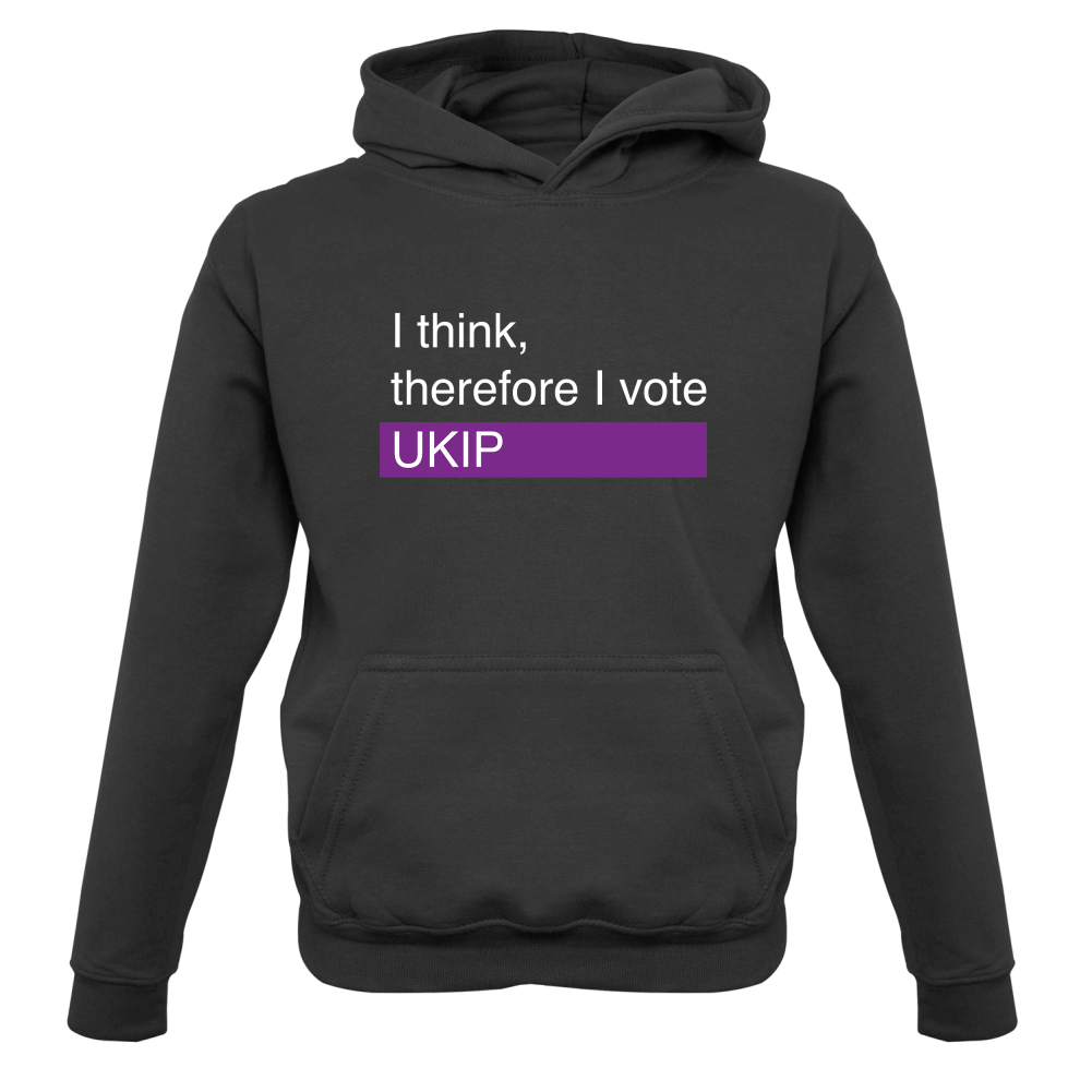 I think, therefore I vote UKIP Kids T Shirt