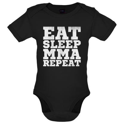 Eat Sleep MMA REPEAT Baby T Shirt