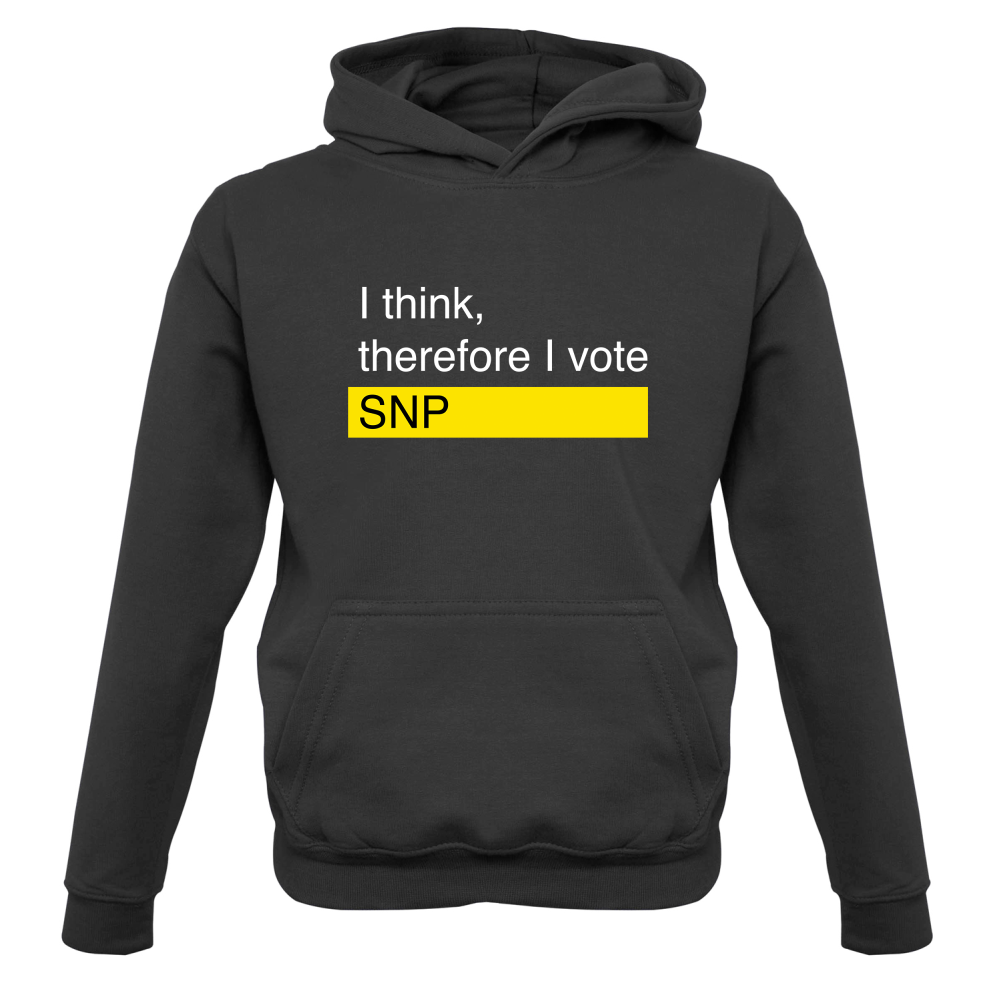 I think, therefore I vote SNP Kids T Shirt