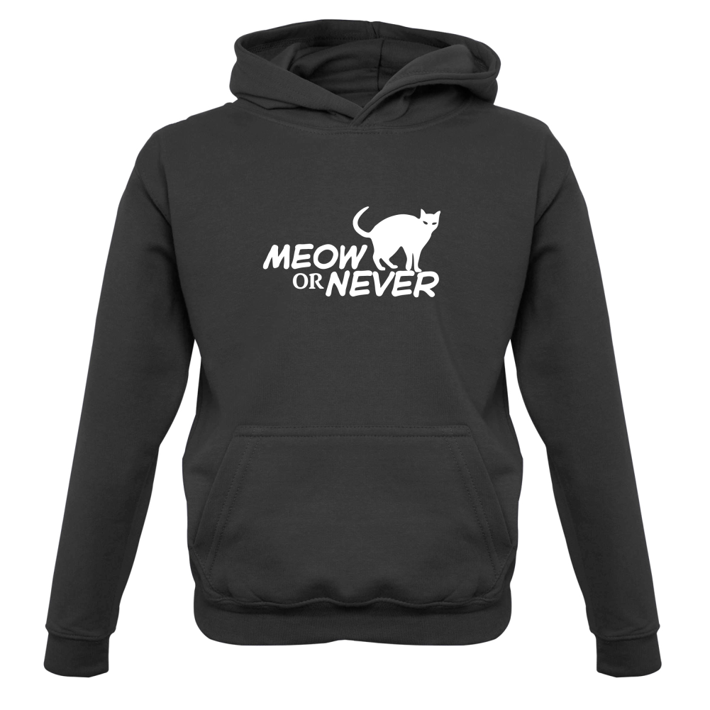 Meow Or Never Kids T Shirt