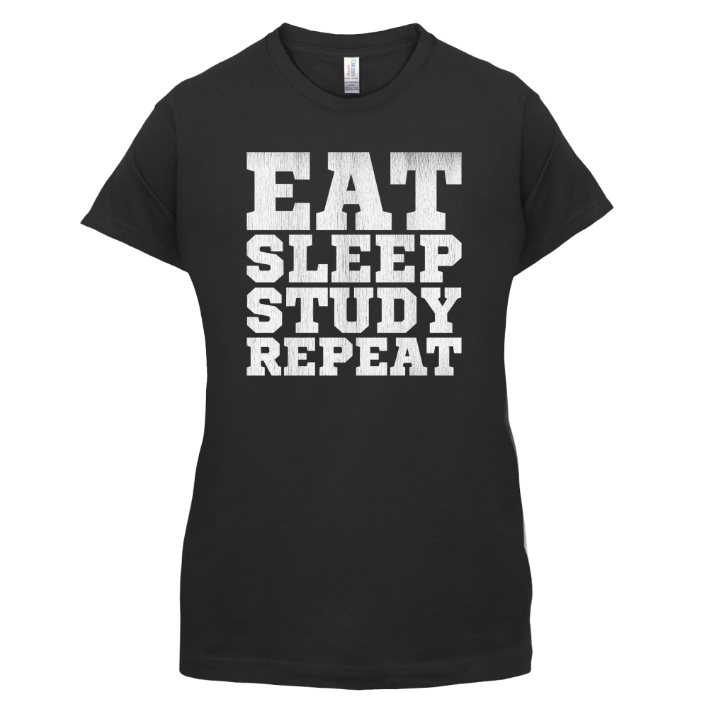 Eat Sleep Study Repeat T Shirt