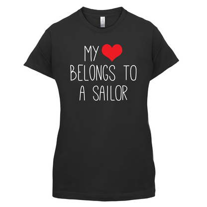 My Heart Belongs To A Sailor T Shirt