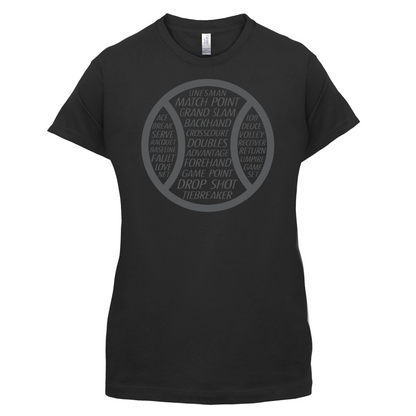 Tennis Word Ball T Shirt