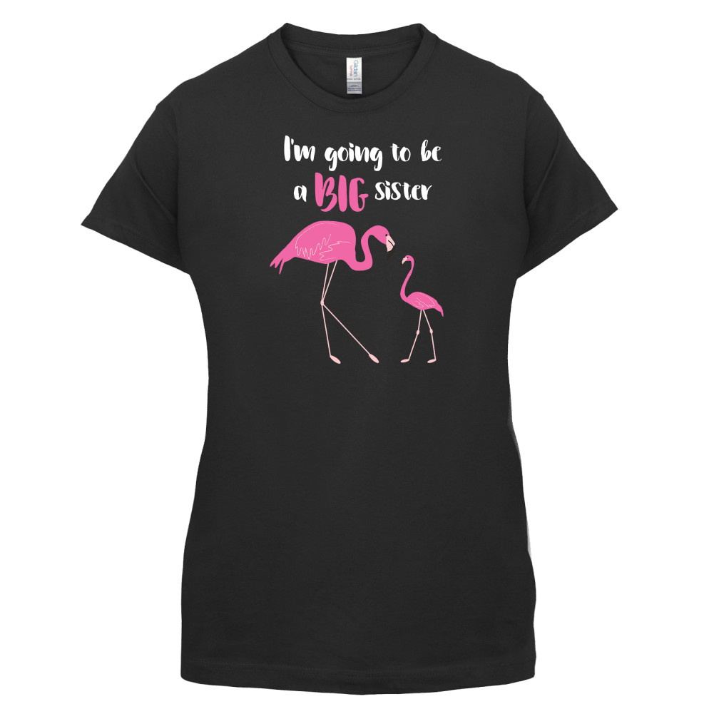 Big Sister Flamingo  T Shirt