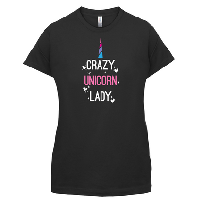 Crazy Unicorn Lady T Shirt