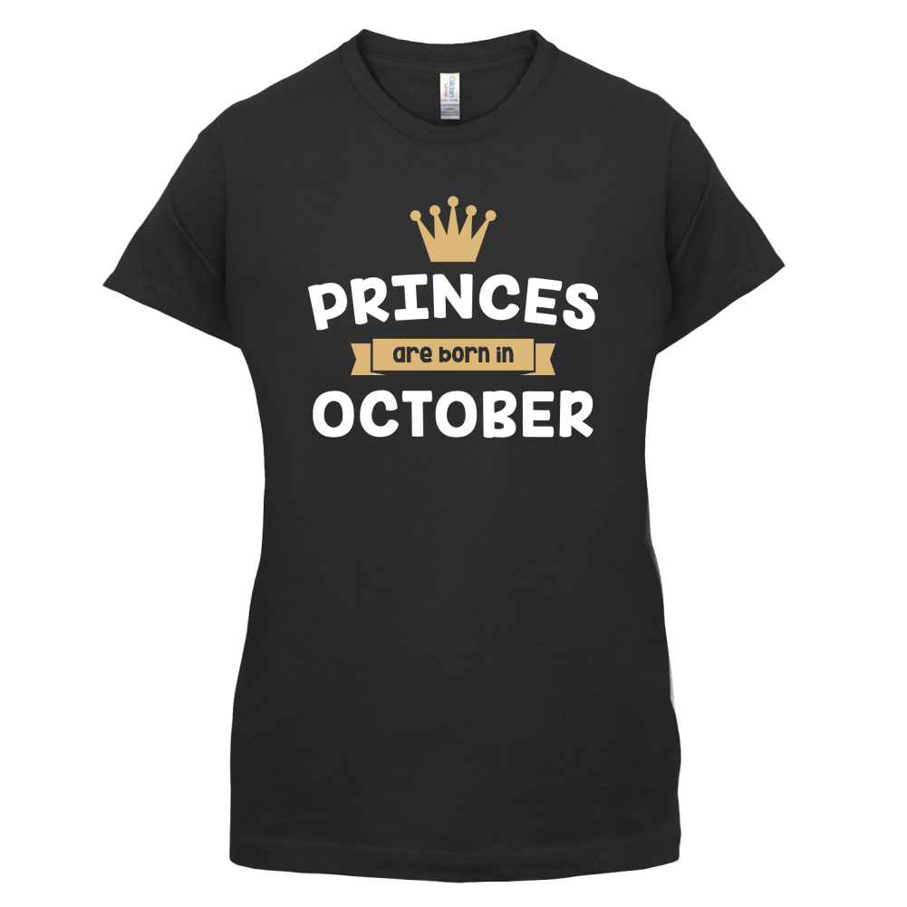 Princes Are Born In October T Shirt