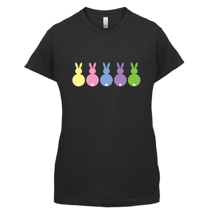 Multi Colour Easter Bunny's T Shirt