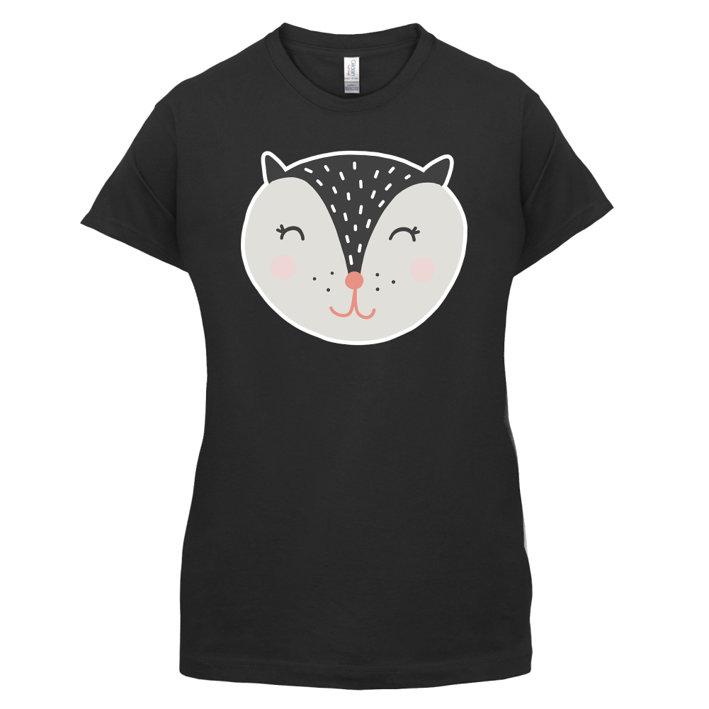 Smiley Face Badger T Shirt