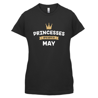 Princesses Are Born In May T Shirt