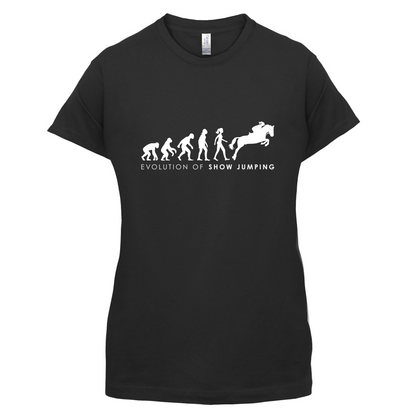 Evolution Of Woman Show Jumping T Shirt