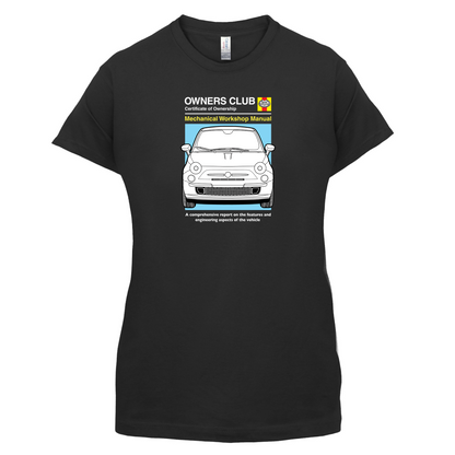 Car Owners Manual Fiat 500 T Shirt