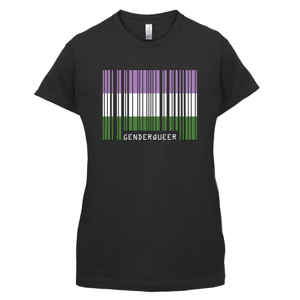 LGBT Barcode Flags - Gender Queer T Shirt