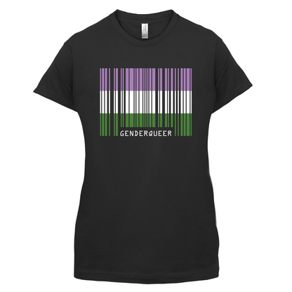 LGBT Barcode Flags - Gender Queer T Shirt