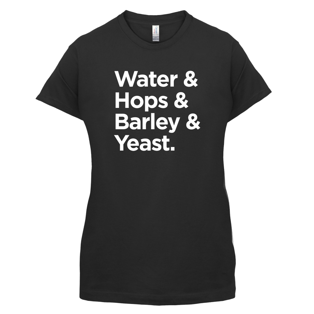 Watrer & Hops & Barley & Yeast T Shirt