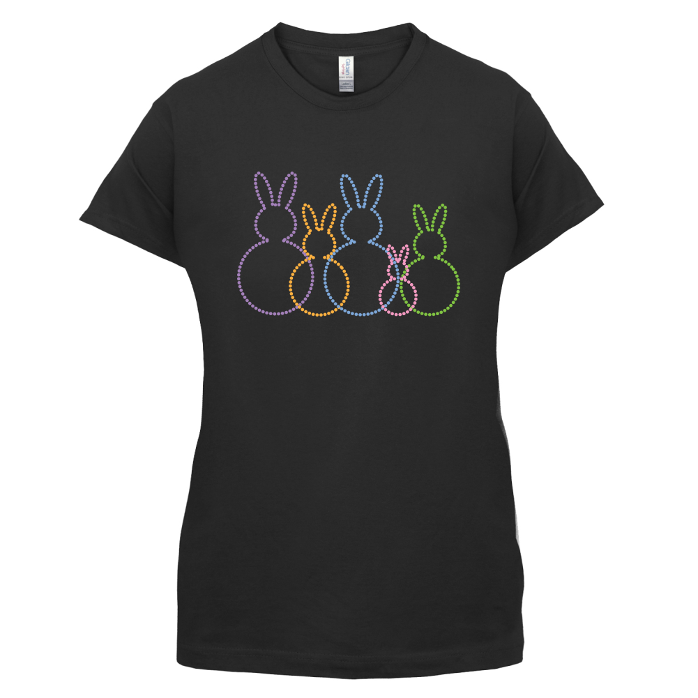 Bunny Family Outline T Shirt
