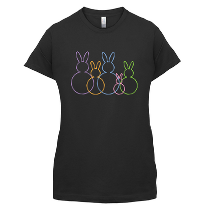 Bunny Family Outline T Shirt