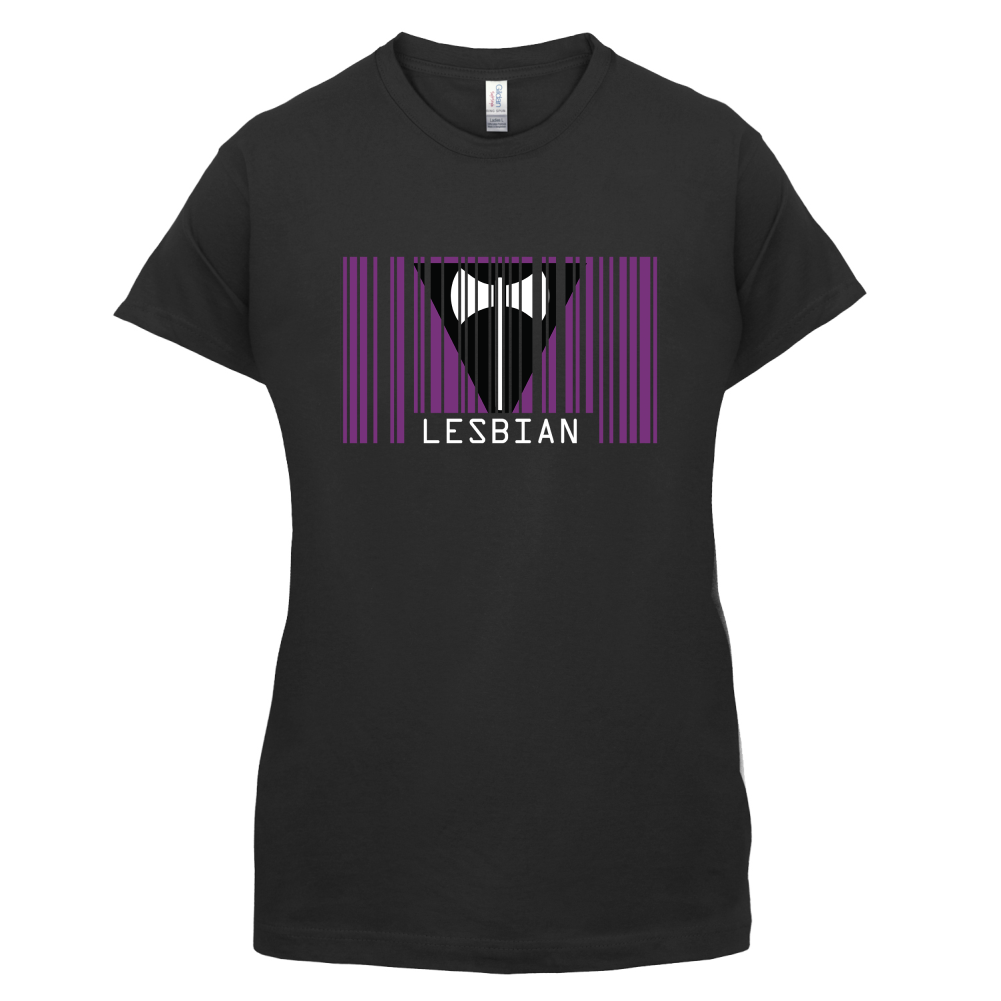 LGBT Barcode Flags - Lesbian T Shirt