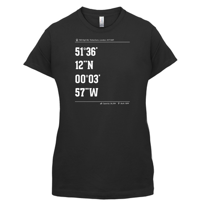 Stadium Coordinates Tottenham T Shirt