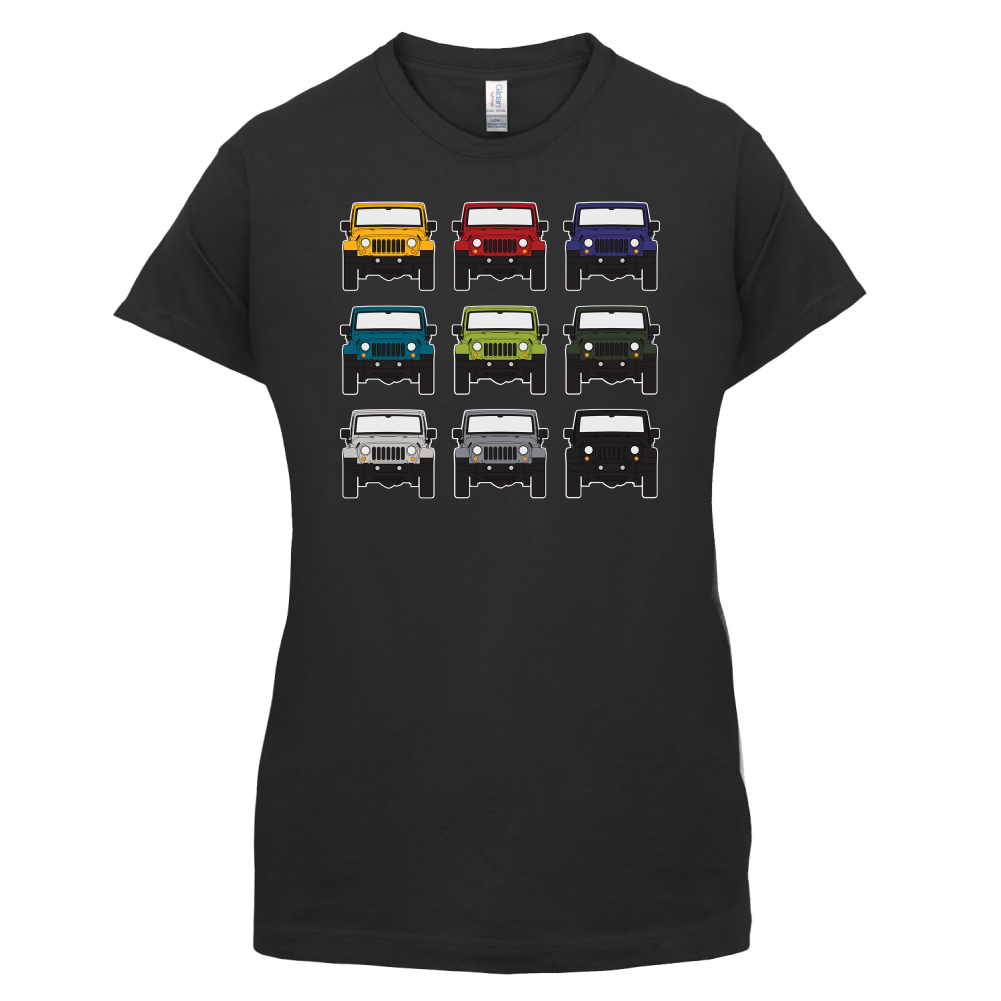 JW 9 Colour Car Grid T Shirt