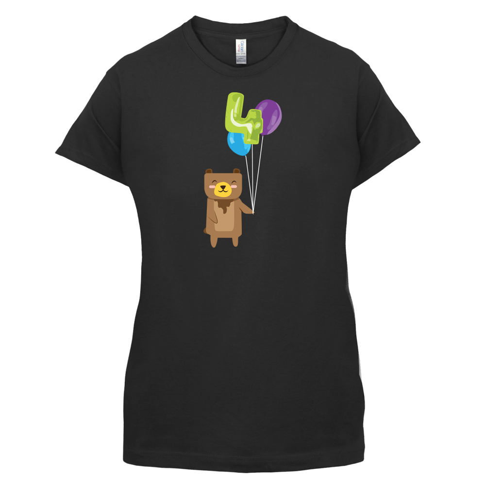 4th Birthday Bear T Shirt