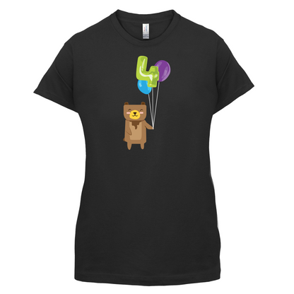 4th Birthday Bear T Shirt