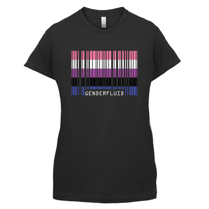 LGBT Barcode Flags - Gender Fluid T Shirt