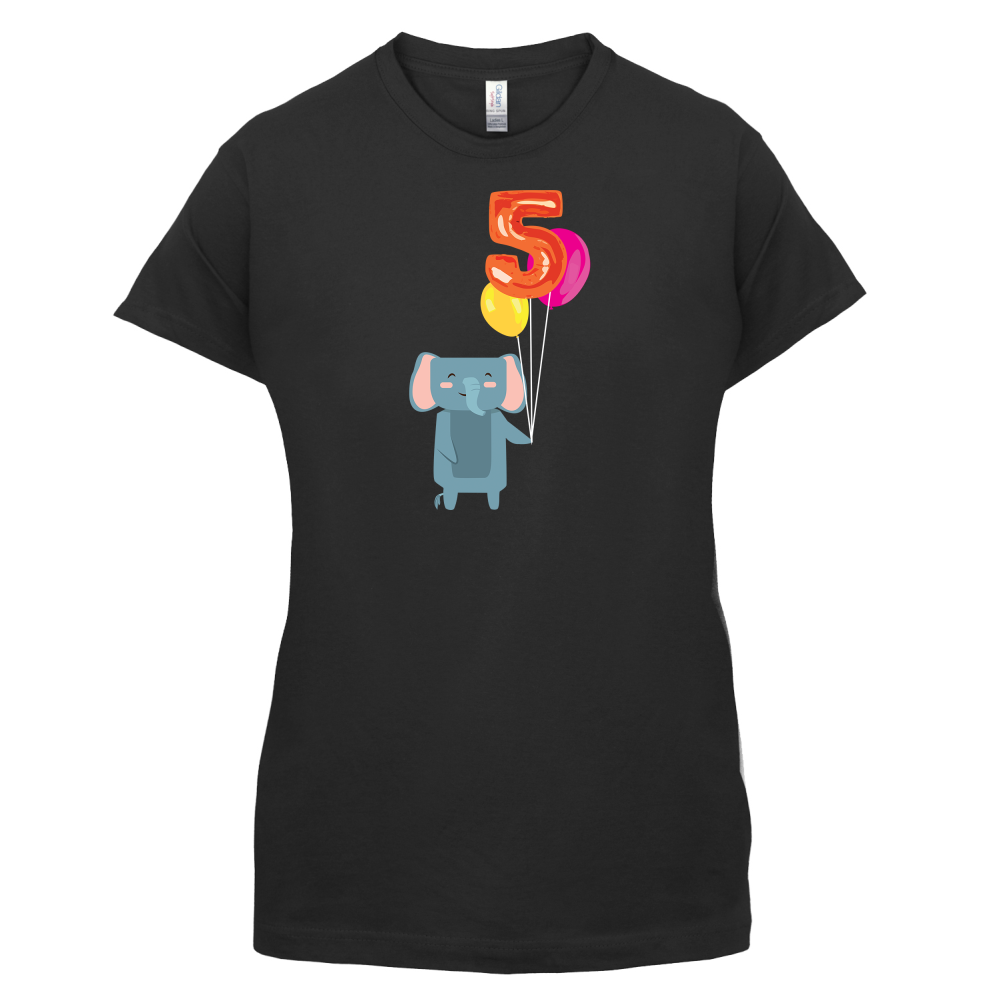 5th Birthday Elephant T Shirt