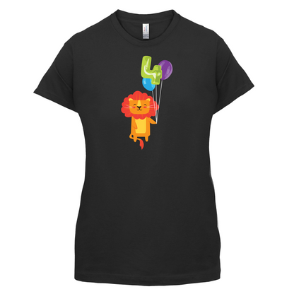 4th Birthday Lion T Shirt