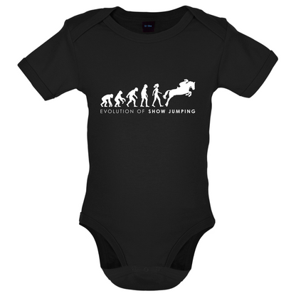 Evolution Of Woman Show Jumping Baby T Shirt