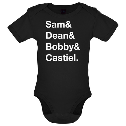 Sam & Dean & Bobby & Castiel Baby T Shirt