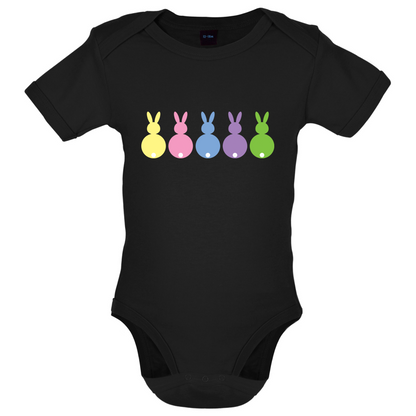 Multi Colour Easter Bunny's Baby T Shirt