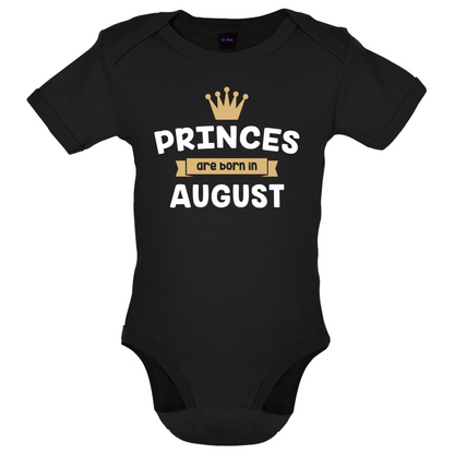 Princes Are Born In August Baby T Shirt