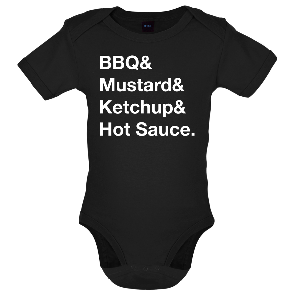 BBQ & Mustart & Ketchup Baby T Shirt