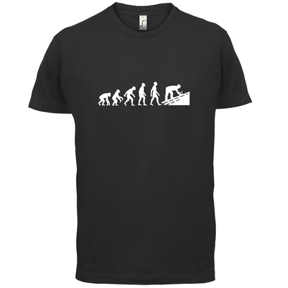 Evolution Of Man Roofer T Shirt