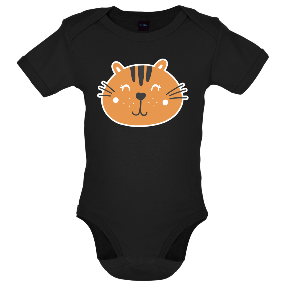 Smiley Face Tiger Baby T Shirt