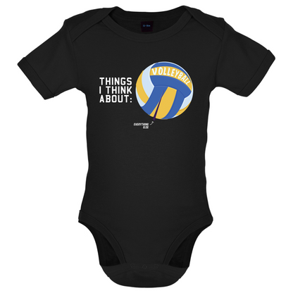 I Thiink About Volleyball Baby T Shirt