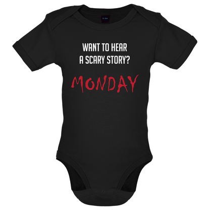 Scary Story, Monday Baby T Shirt