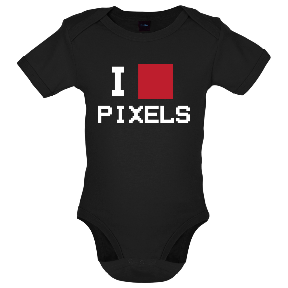 Pixel Heart Baby T Shirt