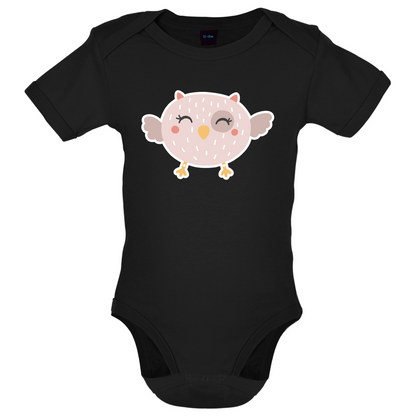 Smiley Face Baby Owl Baby T Shirt