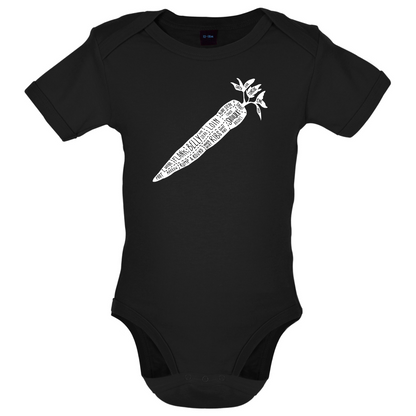 Butcher Carrot Diagram Baby T Shirt