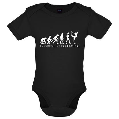 Evolution Of Woman Ice Skating Baby T Shirt
