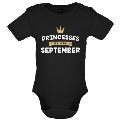 Princesses Are Born In September Baby T Shirt
