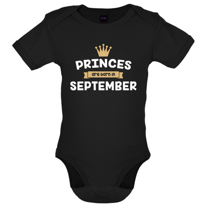 Princes Are Born In September Baby T Shirt