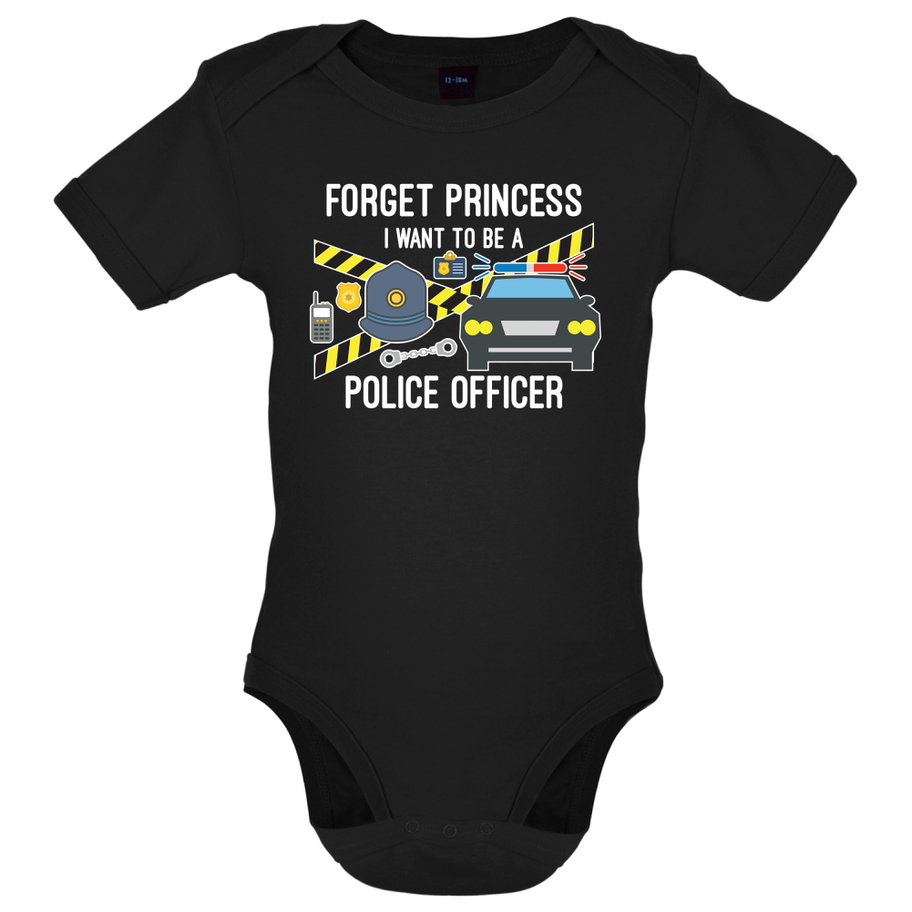 Forget Princess Police Officer Kids T Shirt