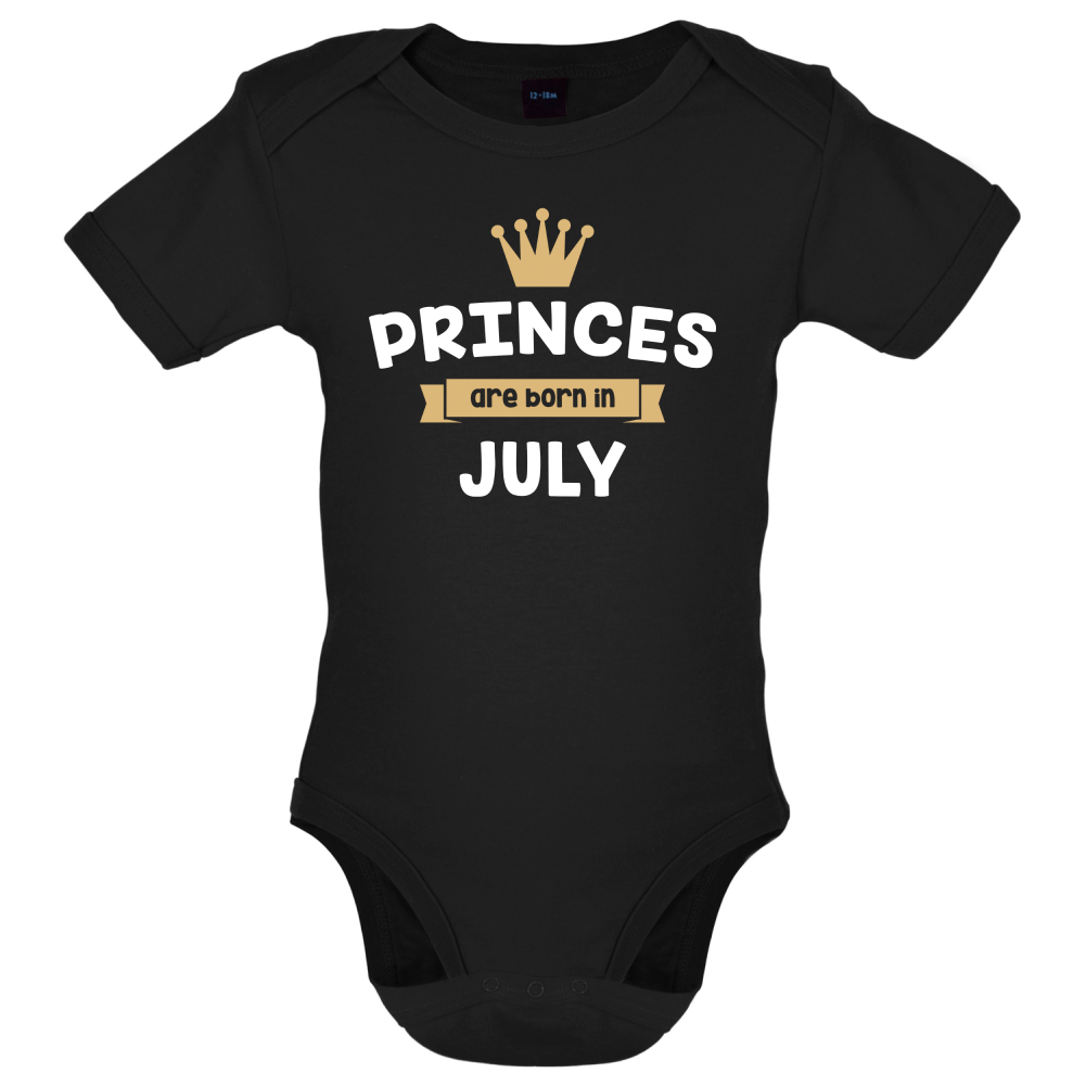 Princes Are Born In July Baby T Shirt