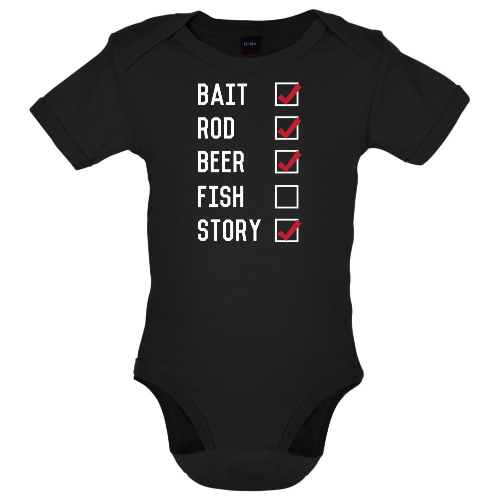Fishing Checklist Baby T Shirt