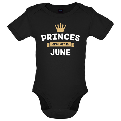 Princes Are Born In June Baby T Shirt