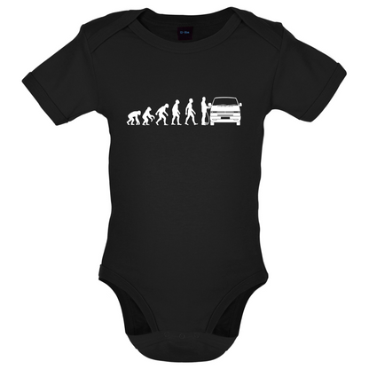 Evolution of Man T4 Campervan Baby T Shirt