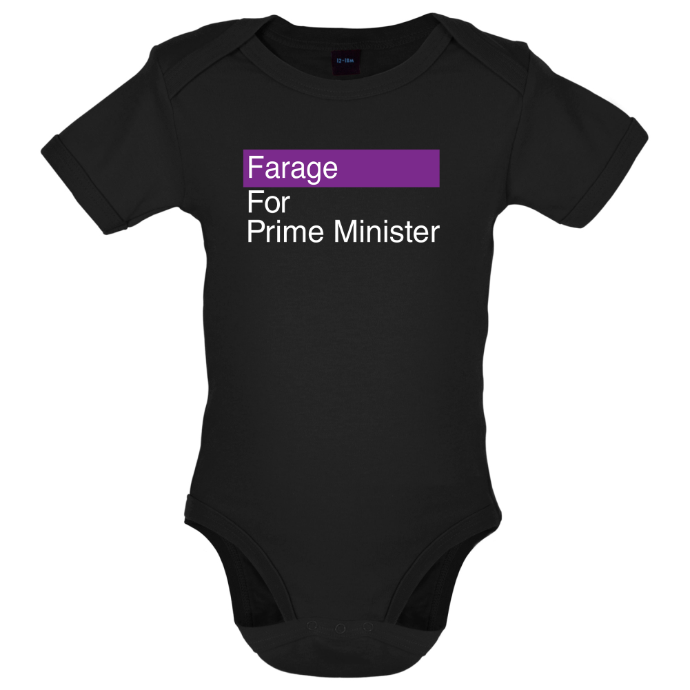 Farage for Prime Minister Baby T Shirt