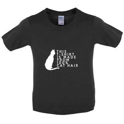 100% Made From Cat Hair Kids T Shirt
